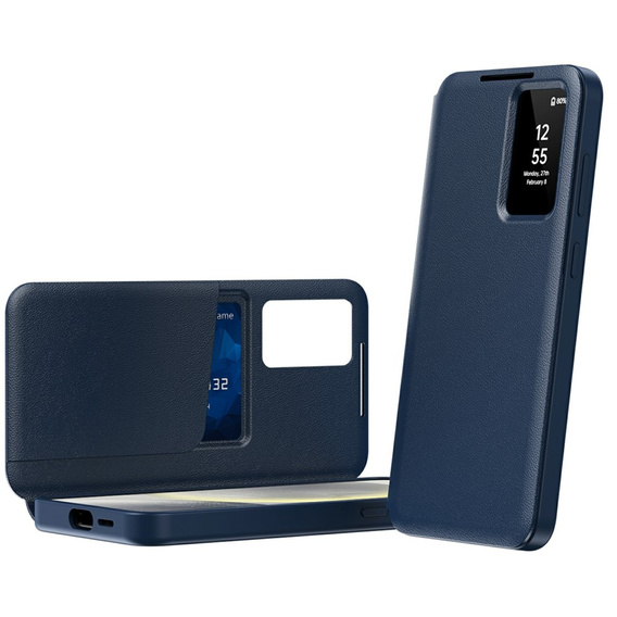 Flipové pouzdro pro Samsung Galaxy A56 5G, Smart View Wallet, modré