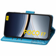 Klopové pouzdro pro Xiaomi Poco F7, Butterfly, modré