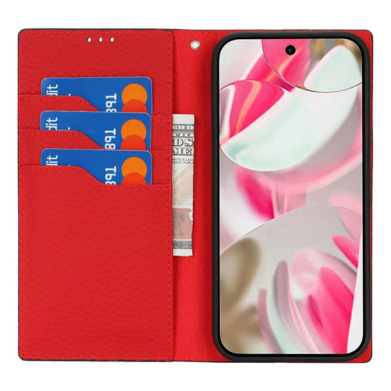 Klopové pouzdro pro Google Pixel 10 / 10 Pro, kůže Litchi Grain, černé