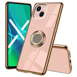 Pouzdro pro iPhone 14 Plus, Electro Ring, světle růžové