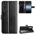 Klopové pouzdro pro OnePlus Nord 5, Crazy Horse Wallet, černé