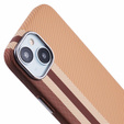 Pouzdro pro iPhone 15, Carbon Fiber MagSafe, žluté