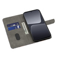 Klopové pouzdro pro Xiaomi Redmi Note 12 4G, Wallet, Lotos Flower, šedé