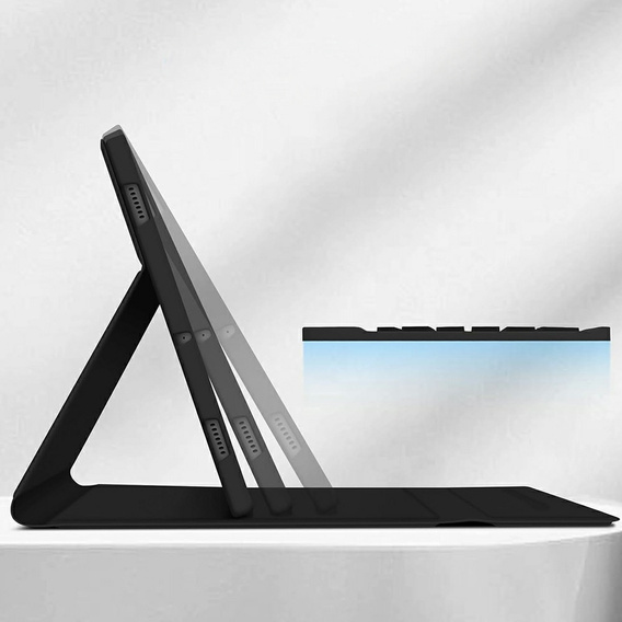 Pouzdro + klávesnice Samsung Galaxy Tab S9 FE, Leather Pen Slot, černé
