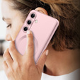 Pouzdro pro Samsung Galaxy A26, ColorMag, pro MagSafe, růžové + tvrzené sklo 9H
