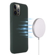 Pouzdro pro iPhone 14 Pro Max, Silicone MagSafe, zelené