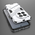 Pouzdro pro OnePlus 12 5G, Military kickstand, bílé