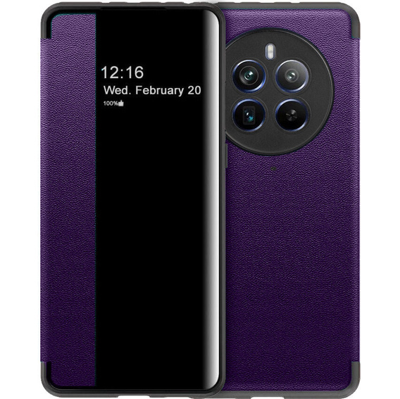 Flipové pouzdro pro Realme 12 Pro 5G / 12 Pro+ 5G, Side View, fialové