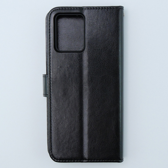 Klopové pouzdro pro Motorola Moto G54 5G, Crazy Horse Wallet, černé