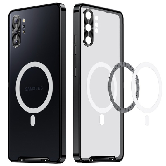 Ochranné pouzdro na fotoaparát pro Samsung Galaxy Note 10+ Plus, CamShield MagSafe, transparentní / černé