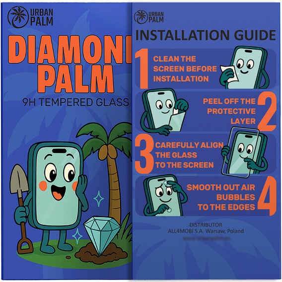 Tvrzené sklo Diamond Palm pro Google Pixel 10 Pro XL / 9 Pro XL