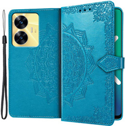 Klopové pouzdro pro Realme C55, Mandala, modré