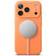 Pouzdro Ringke pro iPhone 17 Pro Max, silikonové magnetické pouzdro MagSafe, mandarinka