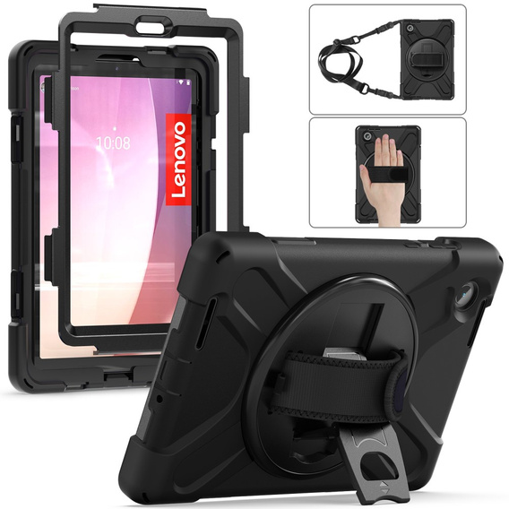 Dětské pouzdro pro Lenovo Tab M8 Gen 4 TB-300FU, pancéřované, černé