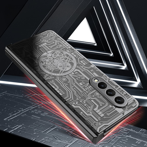 Pouzdro pro Samsung Galaxy Z Fold 4 5G, Mechanical Legend, černé