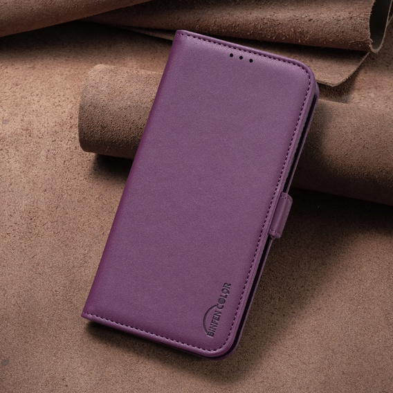 Klopové pouzdro pro Xiaomi Redmi Note 13 5G, BINFEN Wallet, tmavě fialové