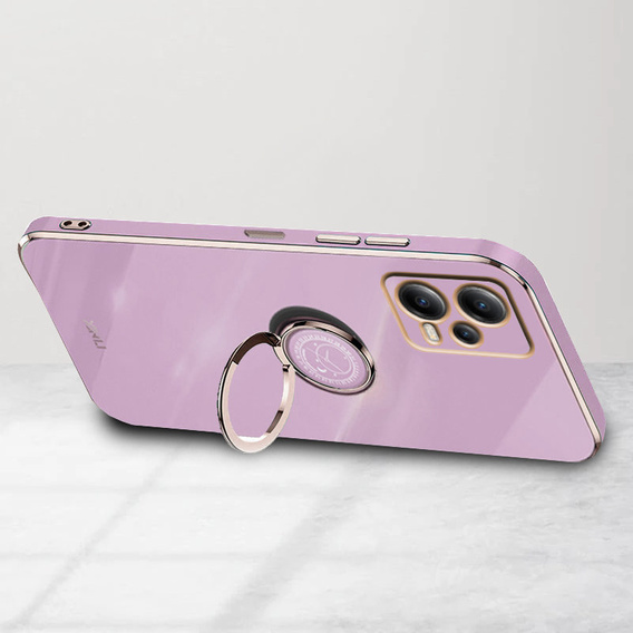 Pouzdro pro POCO X5 Pro 5G, Electro Ring, fialové
