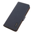 KHAZNEH RFID pouzdro pro Samsung Galaxy A35 5G, Litchi Texture, modré