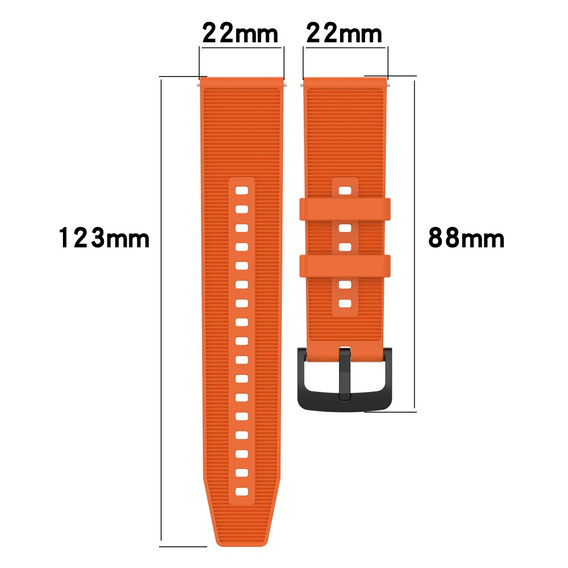 Silikonový řemínek univerzální 22 mm