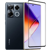 3D tvrzené sklo pro Infinix Note 40 Pro Plus, černý rámeček