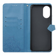Klopové pouzdro pro Oppo A58 4G, Mandala, modré