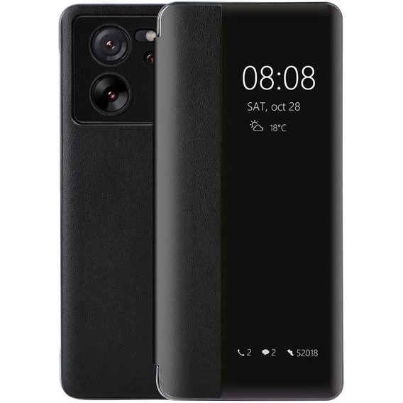 Pouzdro pro Xiaomi 13T / 13T Pro, s boční klapkou, černé