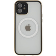 Magnetické pouzdro Dual Glass MagSafe pro iPhone 12, zlaté