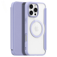 Pouzdro Dux Ducis pro iPhone 16 Pro, Skin X Pro, MagSafe, fialové