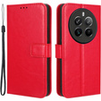 Klopové pouzdro pro Realme 12 Pro 5G / 12 Pro+ 5G, Crazy Horse Wallet, červené