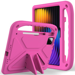 Dětské pouzdro pro Xiaomi Pad 7 / 7 Pro, s rukojetí, růžové