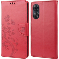 Klopové pouzdro pro Oppo Reno8 T 4G, Mandala Flower, červené