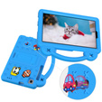 Dětské pouzdro pro Samsung Galaxy Tab A7 Lite 8.7 T220/T225, Cute Patterns, se stojánkem, modré