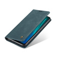 Pouzdro CASEME pro Xiaomi Redmi Note 8 Pro, Leather Wallet Case, tyrkysové