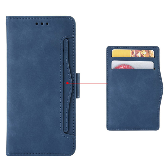 Klopové pouzdro pro Xiaomi Poco F7 Pro, Card Slot, námořnicky modré