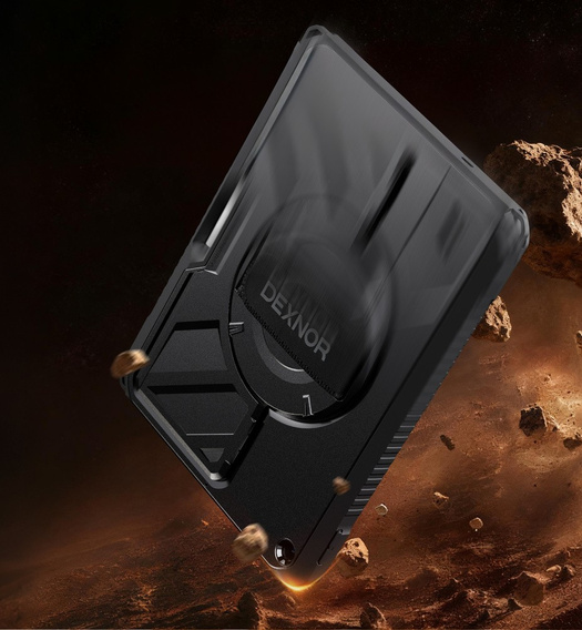 Pouzdro Dexnor 360° s páskem a držákem na stylus pro iPad 10,2" 2021/2020/2019 (9/8/7 gen.)