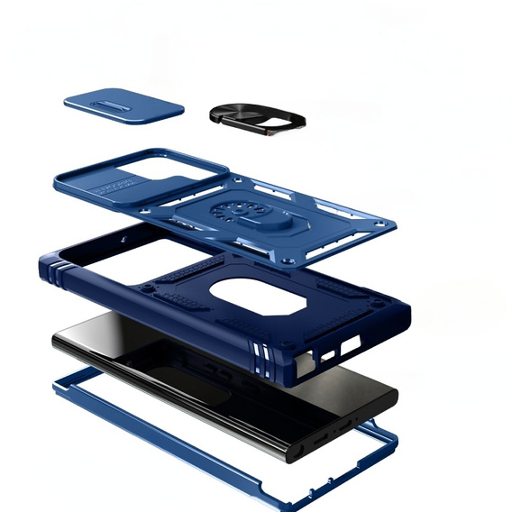 Pouzdro pro Samsung Galaxy S24 Ultra, CamShield Slide, modré