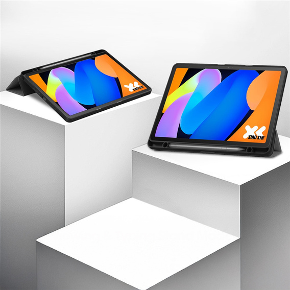 Pouzdro pro Lenovo Idea Tab 11" 2025 TB336FU TB336ZU, stojánek, Smartcase s držákem stylusu, šedé