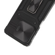 Pancéřové pouzdro pro Xiaomi Redmi Note 13 5G, CamShield Slide, černé + tvrzené sklo 9H