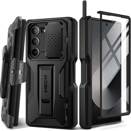 Pancéřové pouzdro pro Samsung Galaxy Z Fold6 5G, řada TONGATE MECH s kroužkem, černé