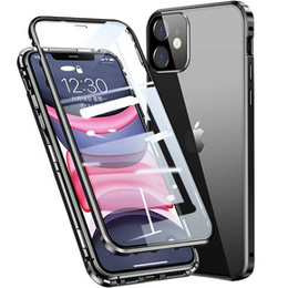 Pouzdro pro iPhone 11, Magnetic Dual Glass, černé