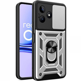 Pouzdro pro Realme C53 4G, CamShield Slide, stříbrné