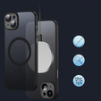 Pouzdro pro iPhone 13, pro MagSafe, ERBORD Matt Case, černý + sklo na displej