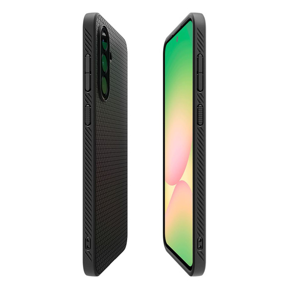 Pouzdro Spigen pro Samsung Galaxy A56 5G, Liquid Air, černé + 9H tvrzené sklo