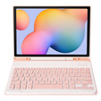 Pouzdro + klávesnice Samsung Galaxy Tab S6 Lite P610/P615 / S6 Lite 2022 10.4, Pen Slot, růžové rose gold