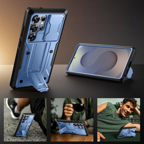 Odolné pouzdro pro Samsung Galaxy S25 Ultra – Tongate MECH Series Clip, černé