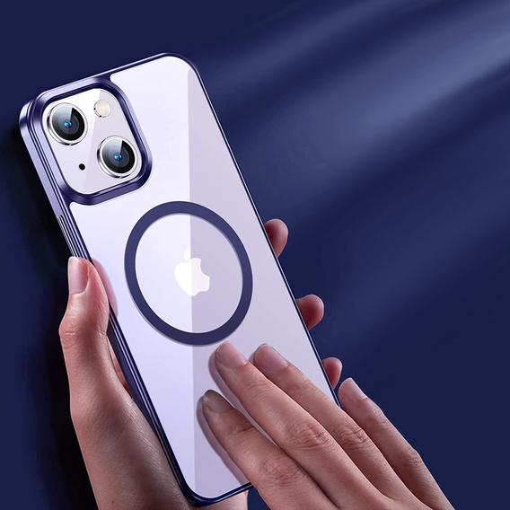 Pouzdro pro iPhone 14, ERBORD Hybrid MagSafe Case, modré
