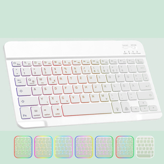 Pouzdro s podsvícenou bluetooth klávesnicí pro iPad 10.9 2022 (10 gen.), zelené