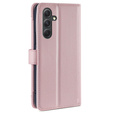 Klopové pouzdro pro Samsung Galaxy A54 5G, Wallet Zipper Pocket, růžové