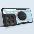 Pouzdro pro Motorola Moto G15 / Motorola Moto G15 Power, s magnetickou fólií, transparentní / černé