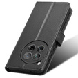 Klopové pouzdro pro OnePlus 12 5G, Wallet Smart Magnet, černé